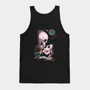 Skeleton Love with  Roses Tank Top